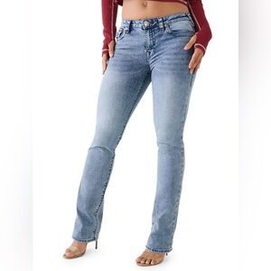 True Religion | Billie Mid Rise Straight Jeans